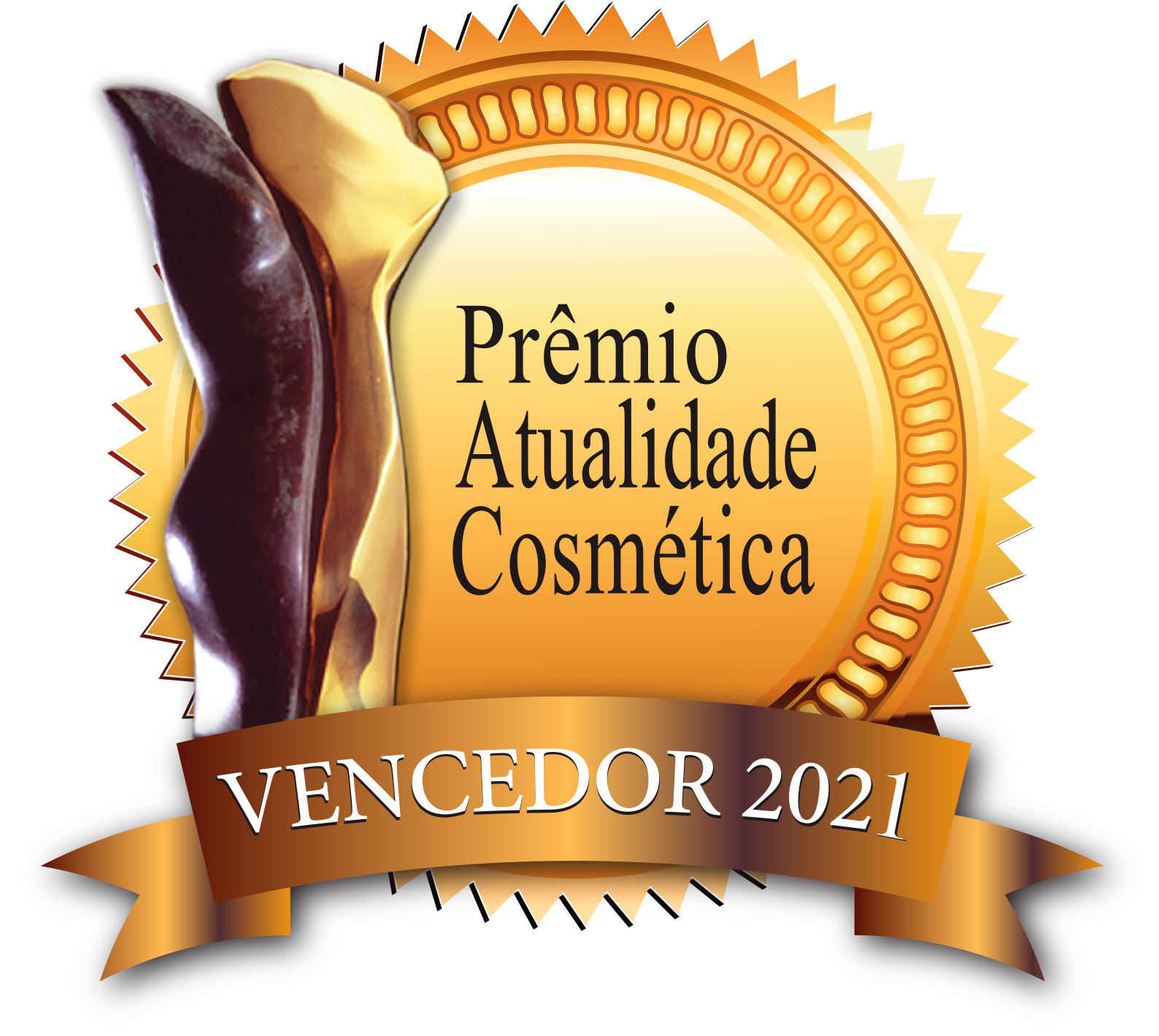 Selo Prêmio Atualidade Cosmética 2021 Brasil