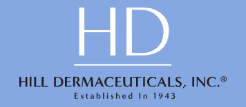 le logo Hill derma en couleur