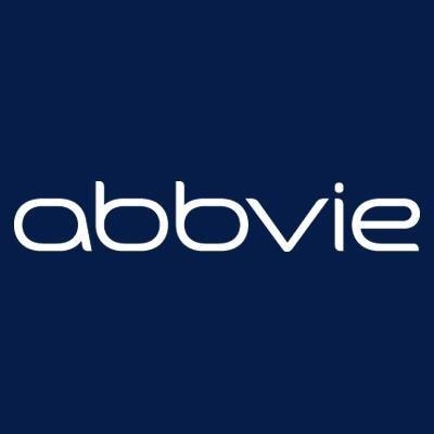 logo abbvie sur fond bleu