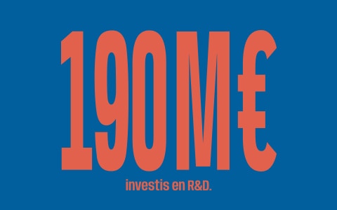 Chiffre 190M€ investis en R&D