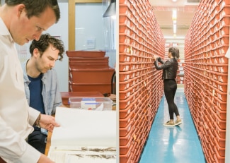 Pierre Fabre employees working on specimen