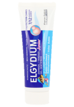 Elgydium Junior enfant goût bubble gum à partir de 7ans