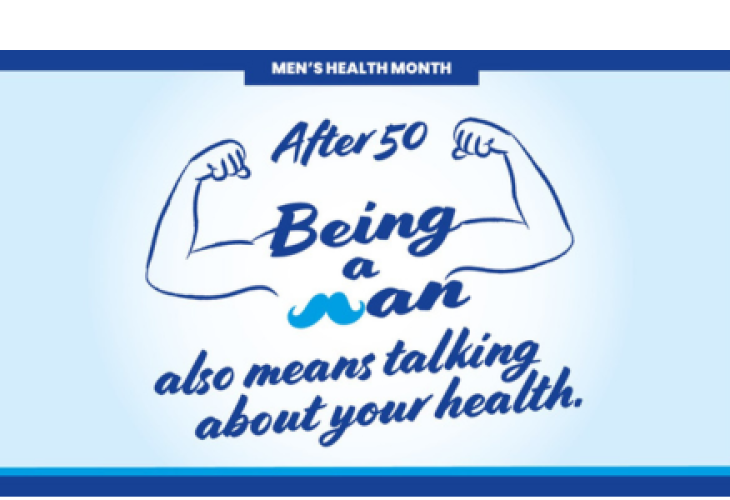 After 50 being a man also means talking about your health